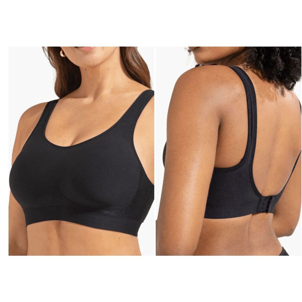 Shapermint Essentials Wireless Support Bra Black … - image 1